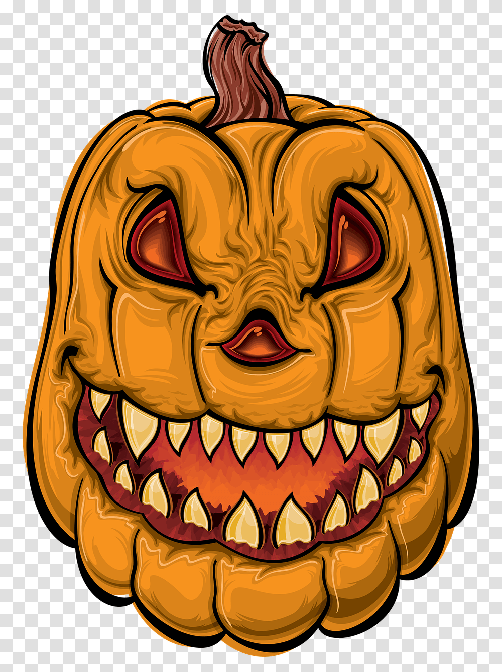 Cartoon Scary Jack O Lantern, Teeth, Mouth, Lip, Jaw Transparent Png