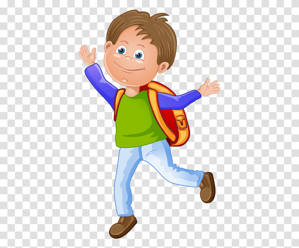 Cartoon School Kid Cartoon School Student, Toy, Elf, Leisure Activities, Frisbee Transparent Png