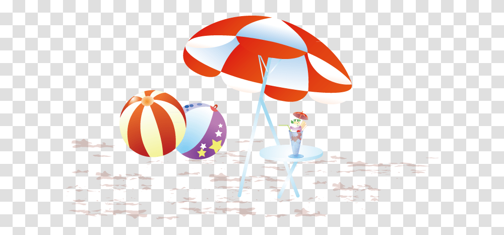 Cartoon Seaside, Lighting, Patio Umbrella, Garden Umbrella, Canopy Transparent Png