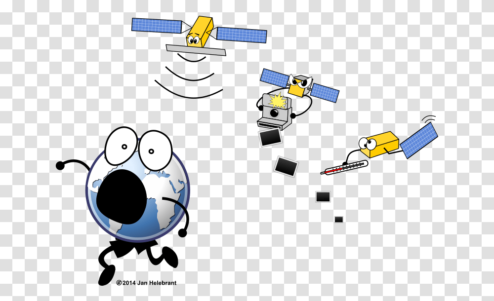 Cartoon Sentinel Satellites Parody Remote Sensing Cartoon, Minecraft, Angry Birds Transparent Png