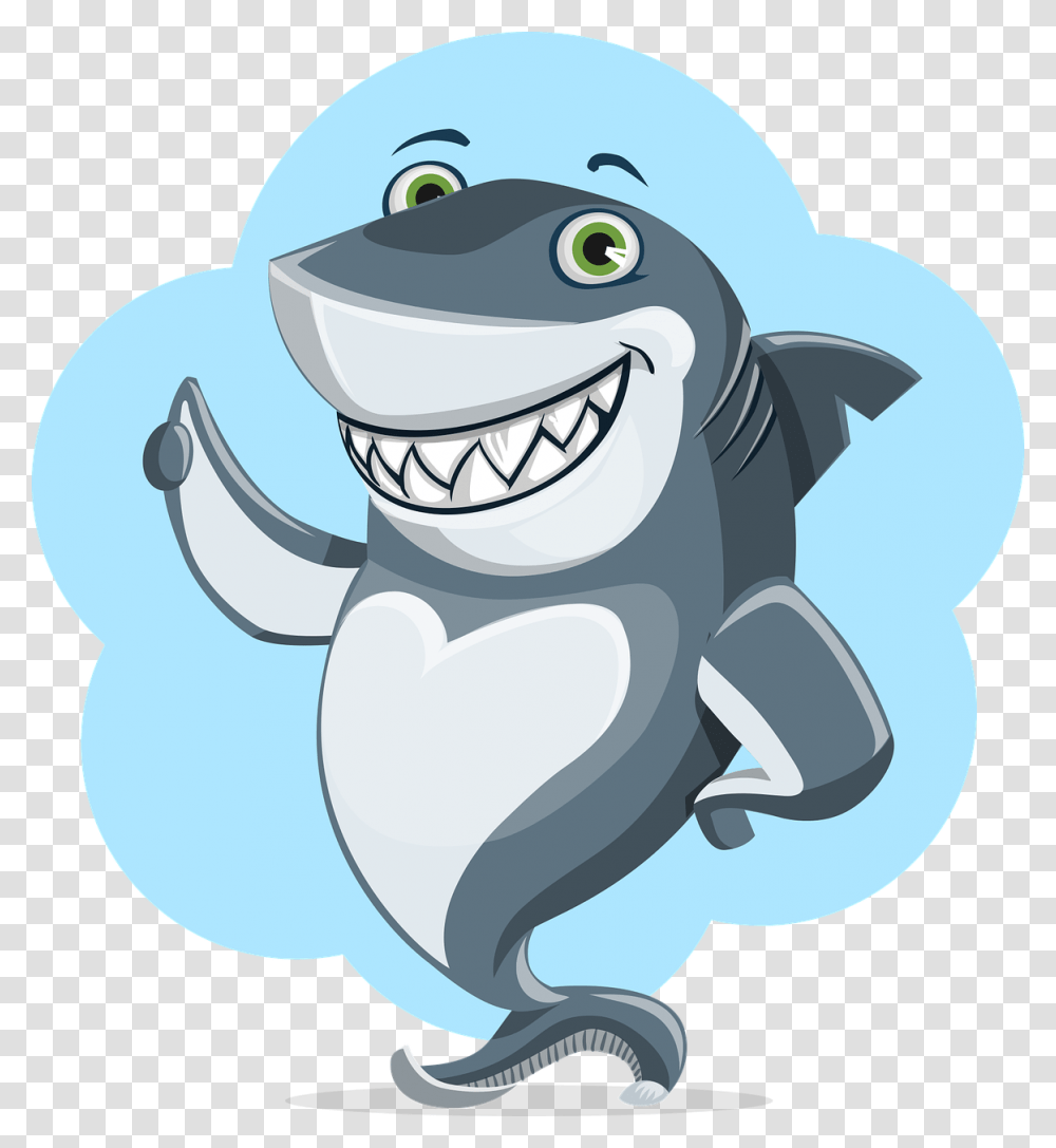 Cartoon Shark Thumbs Up, Plush, Toy, Drawing, Helmet Transparent Png