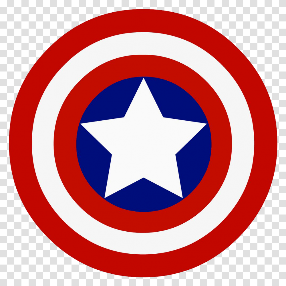 Cartoon Shield Captain America Shield, Star Symbol Transparent Png