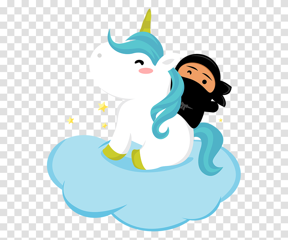 Cartoon Shinobi Riding A Unicorn Cartoon, Outdoors, Nature, Drawing Transparent Png