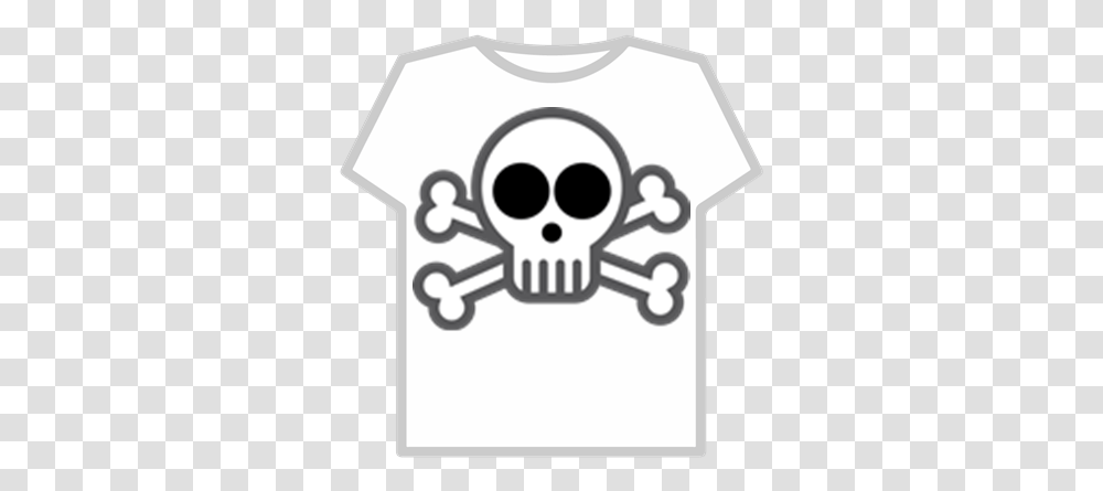 Cartoon Skull Background Roblox Simple Skull Clipart, Symbol, Clothing, Apparel, Pirate Transparent Png