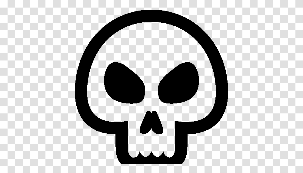 Cartoon Skull Image, Apparel, Stencil Transparent Png