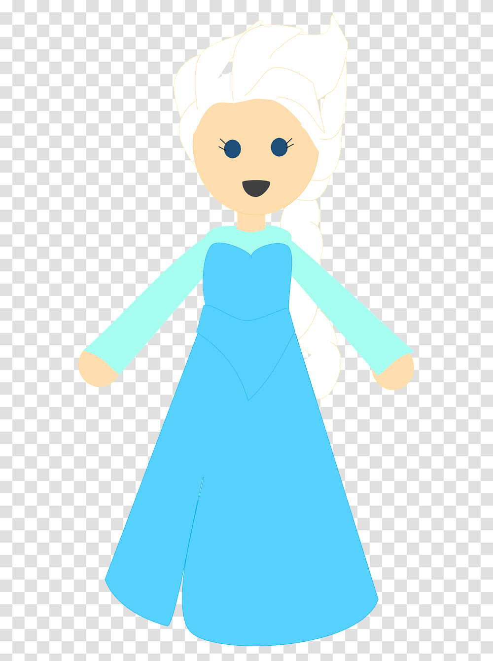 Cartoon Snow Girl, Sleeve, Long Sleeve, Dress Transparent Png