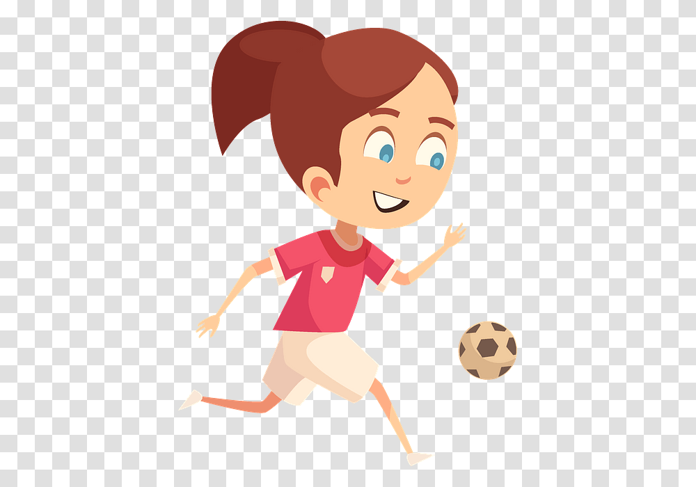 Cartoon, Soccer Ball, Football, Team Sport, Kicking Transparent Png