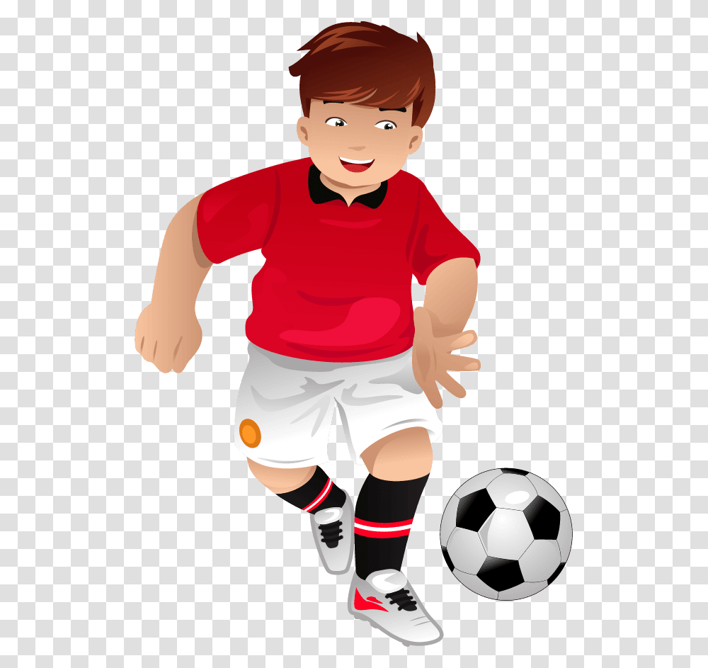 Cartoon Soccer Player, Soccer Ball, Football, Team Sport, Person Transparent Png