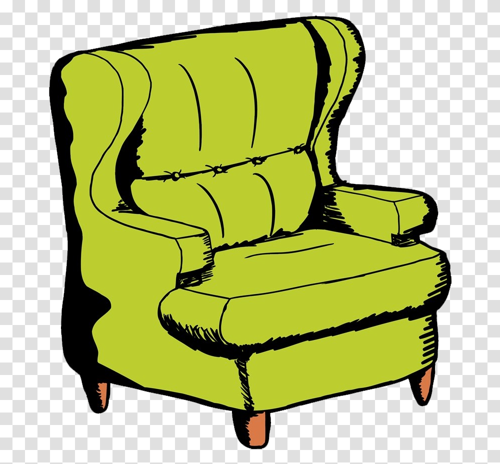 Cartoon Sofa Chair, Furniture, Armchair, Couch, Cushion Transparent Png
