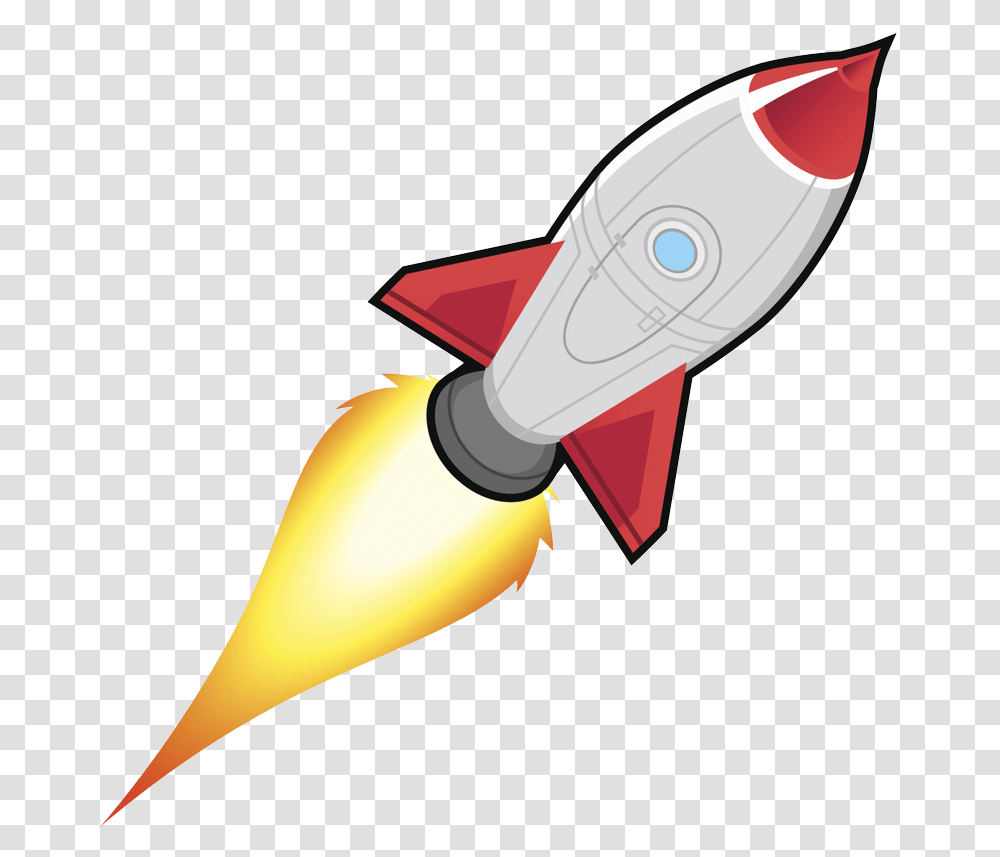 Cartoon Space Rocket, Vehicle, Transportation, Missile, Banana Transparent Png