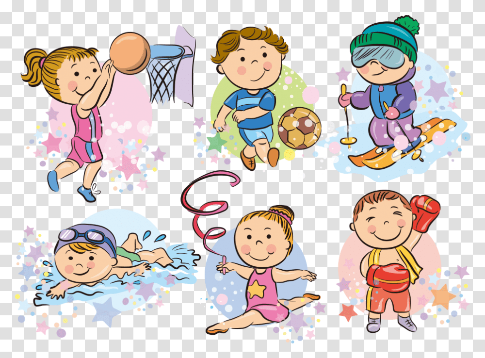Cartoon Sport Clip Art Sports For Kids, Doodle, Drawing Transparent Png