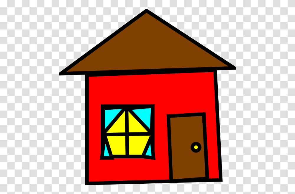 Cartoon Square House, Mailbox, Letterbox, Den, Building Transparent Png