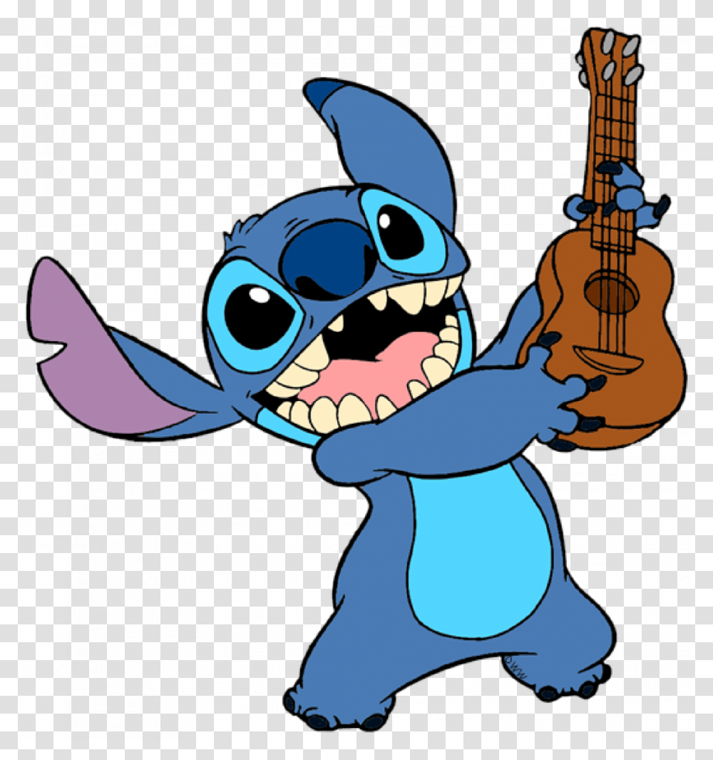 Cartoon Stitch, Leisure Activities, Guitar, Musical Instrument, Mandolin Transparent Png