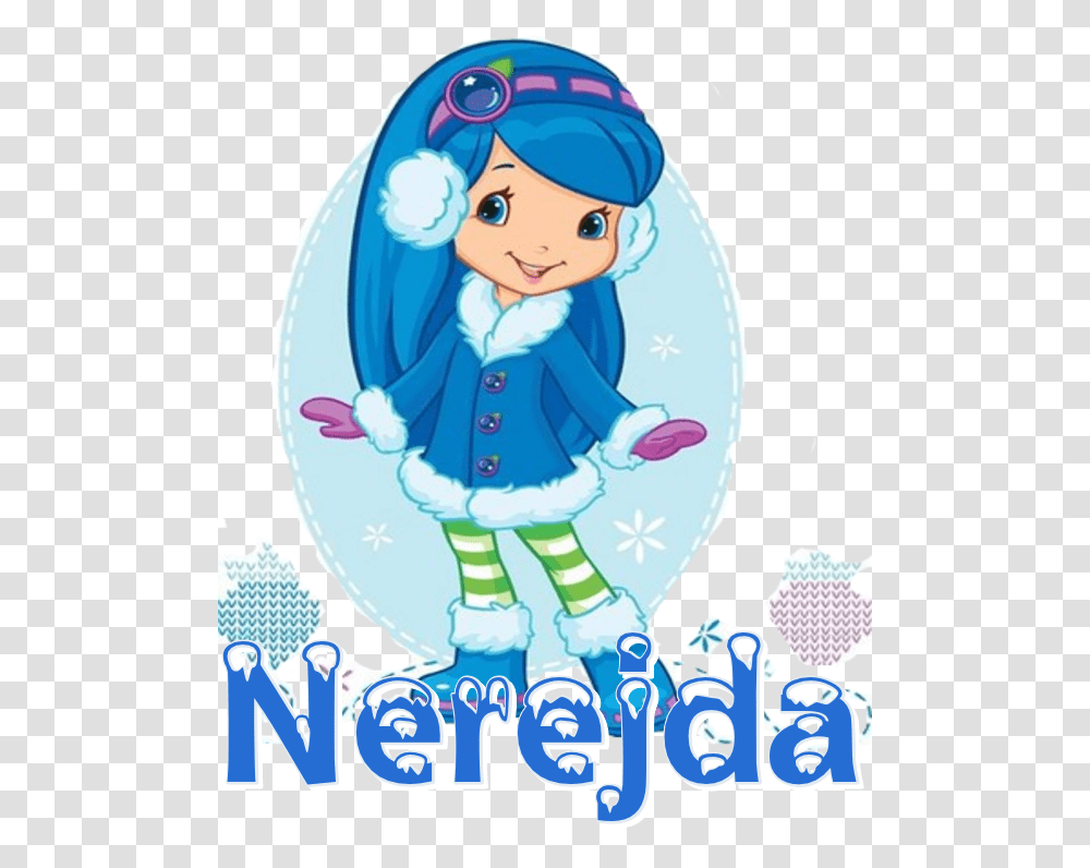 Cartoon Strawberry Shortcake Blueberry Muffins, Person, Outdoors, Snow, Nature Transparent Png