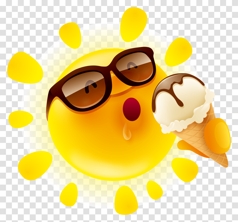 Cartoon Sun Sun Cartoon Background, Sunglasses, Accessories, Accessory, Cream Transparent Png