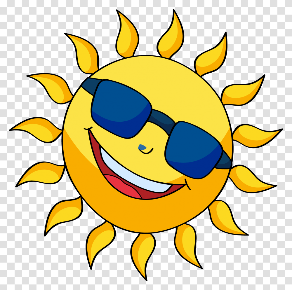 Cartoon Sun Vector, Sunglasses, Accessories, Nature, Outdoors Transparent Png