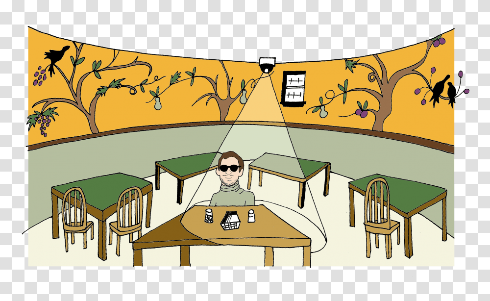 Cartoon, Sunglasses, Person, Tabletop, Furniture Transparent Png