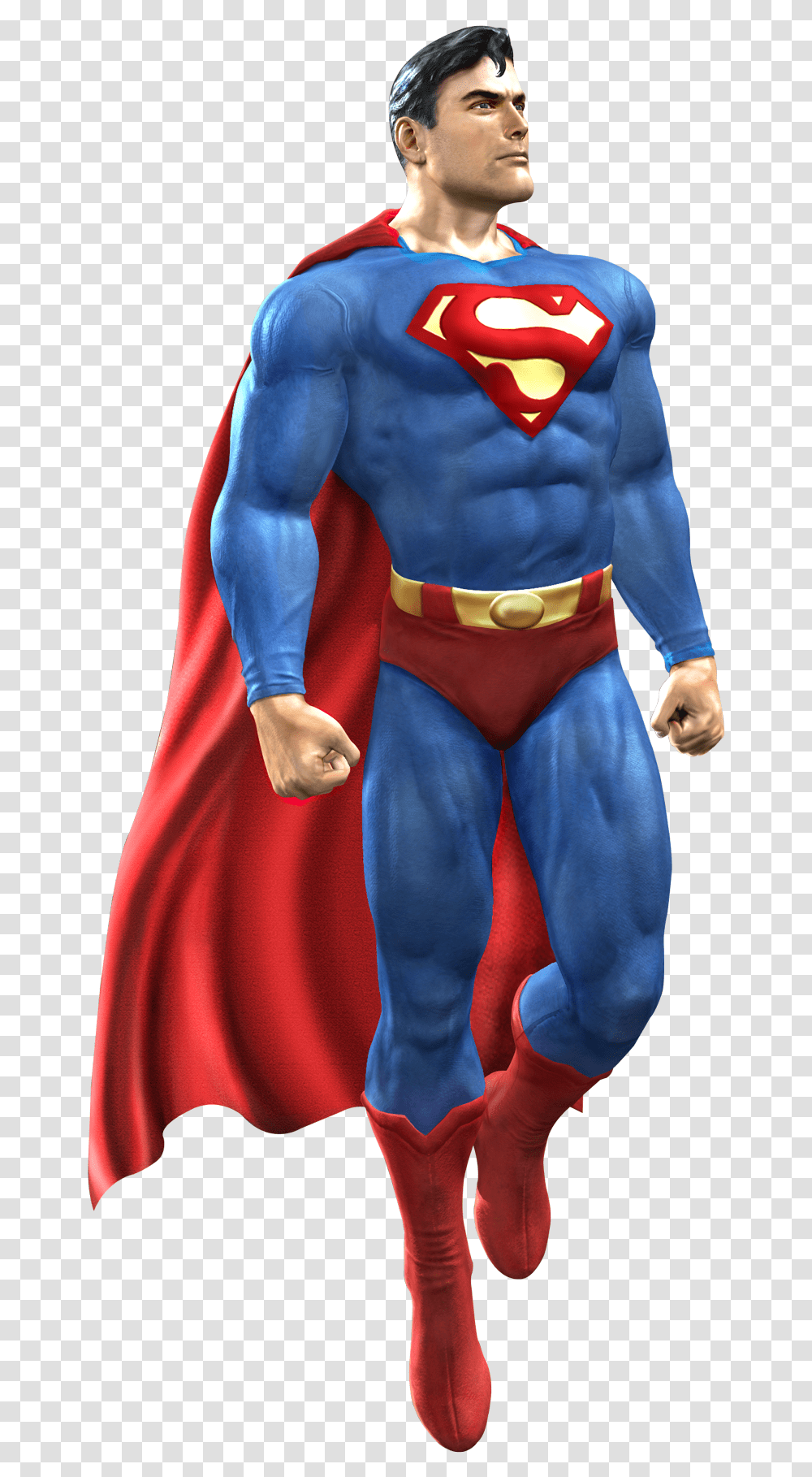Cartoon Superman Pic Superman, Cape, Person, Figurine Transparent Png
