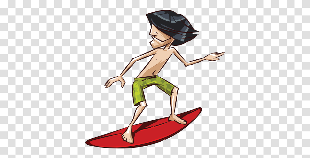 Cartoon Surfing Royalty Cartoon Surfer, Water, Nature, Outdoors, Label Transparent Png