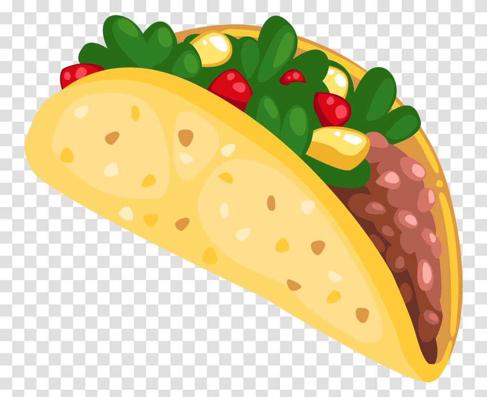 Cartoon Taco Clip Art 3 Clipartcow Background Taco Clipart, Food, Birthday Cake, Dessert Transparent Png