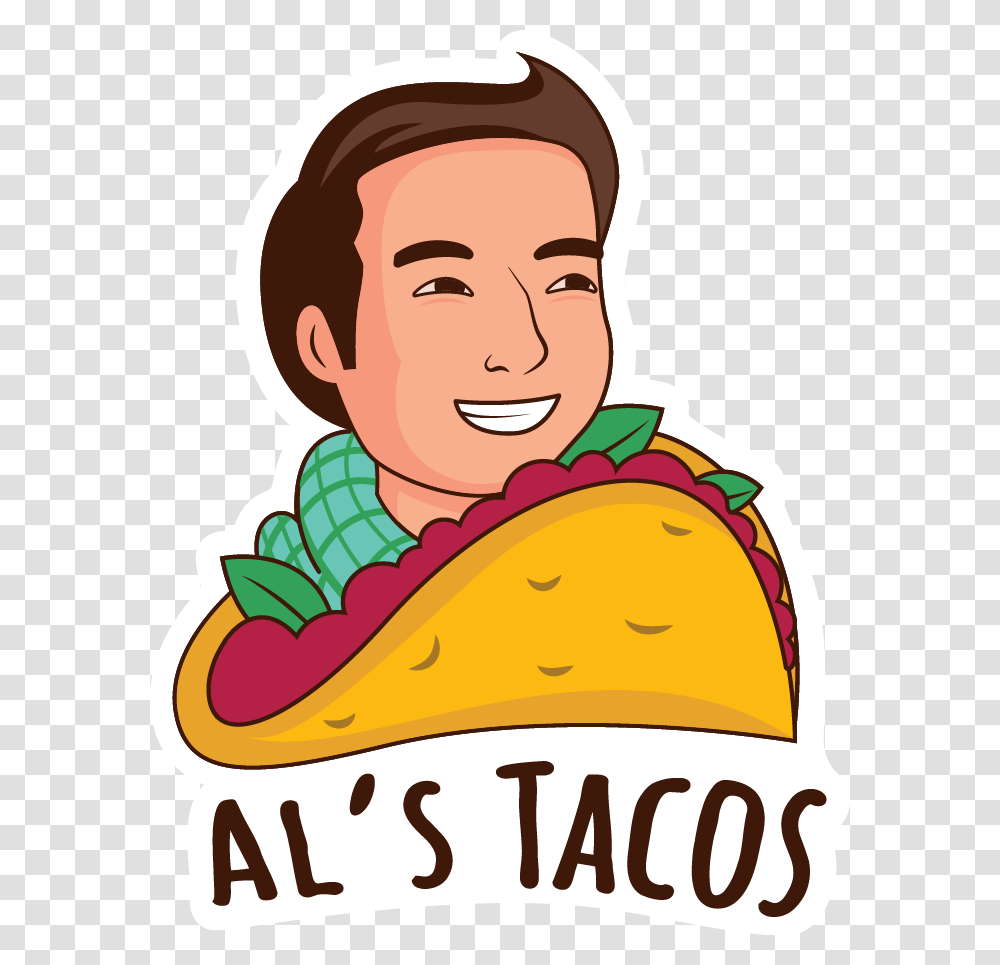 Cartoon Taco, Person, Food, Label Transparent Png