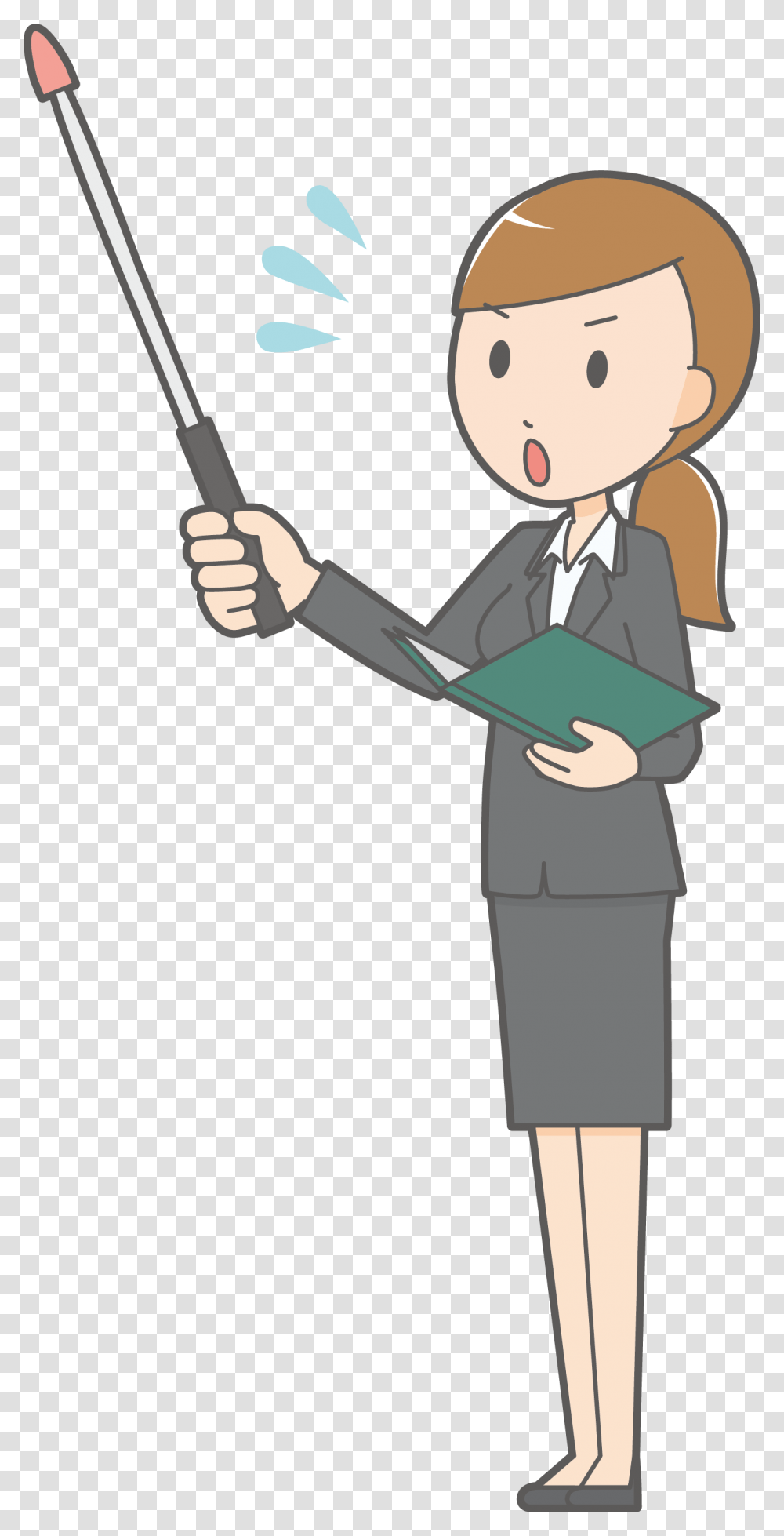 Cartoon Teacher Woman Cartoon Teacher Background, Performer, Hand, Shovel, Magician Transparent Png