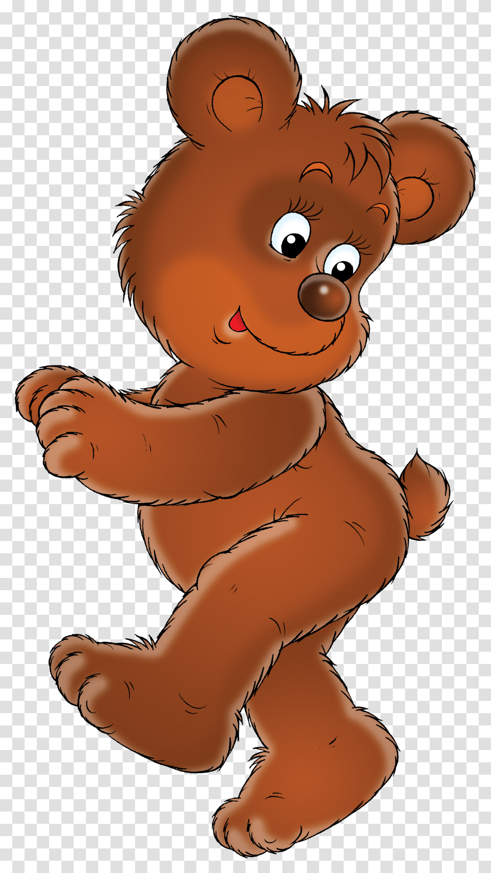 Cartoon Teddy Bear In, Animal, Mammal, Wildlife, Snowman Transparent Png