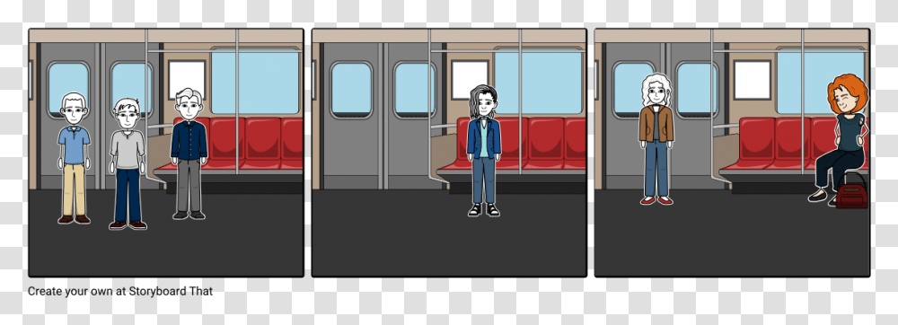 Cartoon, Terminal, Person, Train, Vehicle Transparent Png