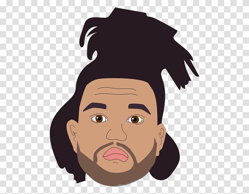 Cartoon The Weeknd, Face, Head, Portrait, Photography Transparent Png