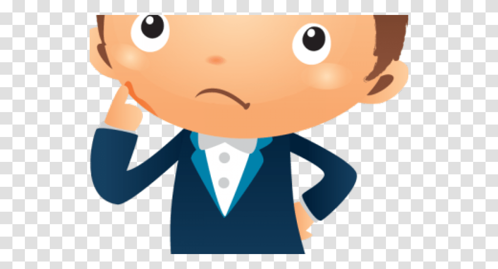 Cartoon Thinking Face, Person, Head, Pillow, Cushion Transparent Png