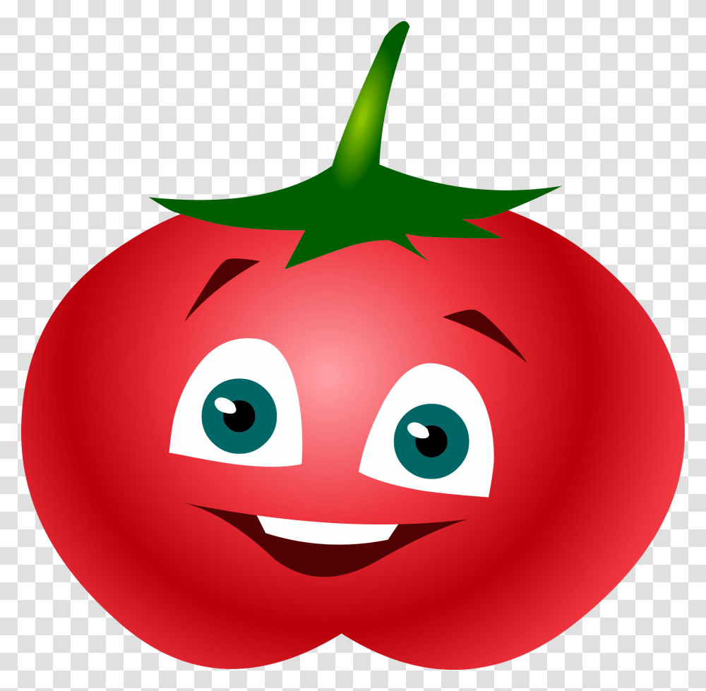 Cartoon Tomato, Plant, Vegetable, Food, Balloon Transparent Png