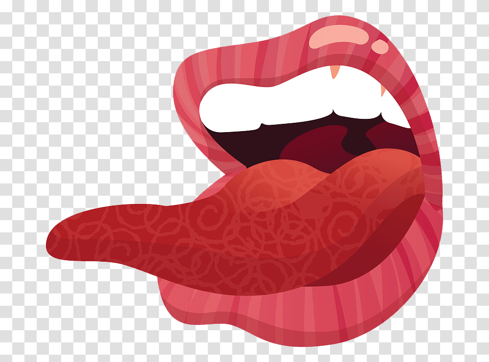 Cartoon Tongue Illustration, Mouth, Lip, Teeth, Rug Transparent Png