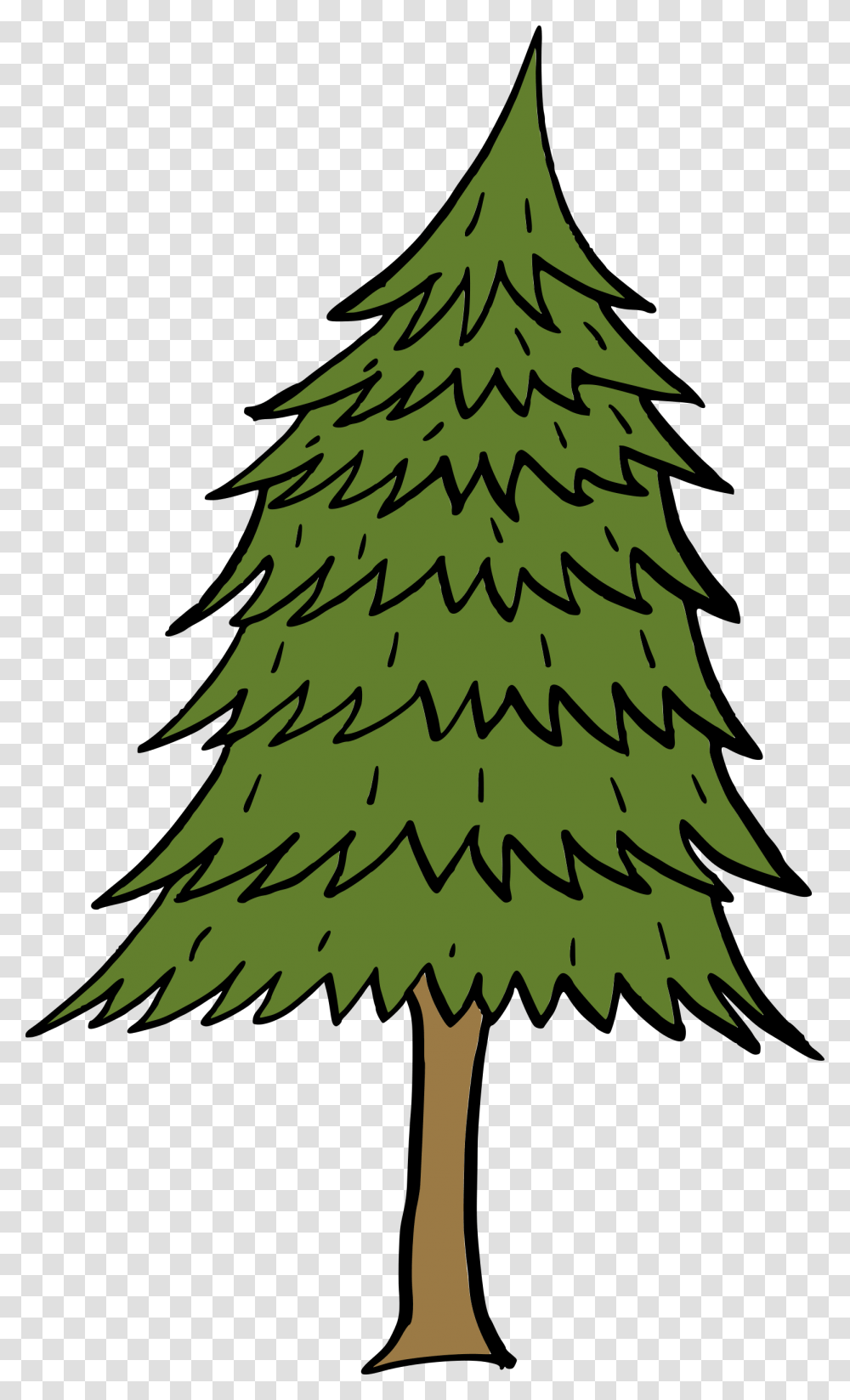 Cartoon Tree 5 Christmas Tree, Plant, Ornament, Bird, Animal Transparent Png