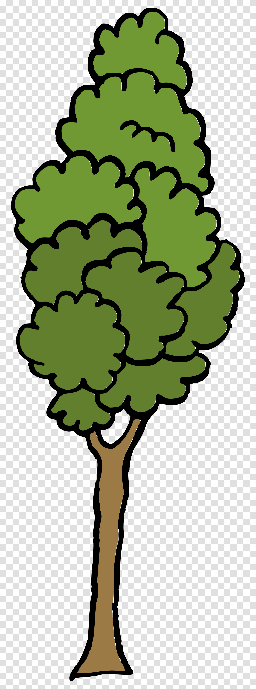 Cartoon Tree, Plant, Green, Pineapple, Fruit Transparent Png
