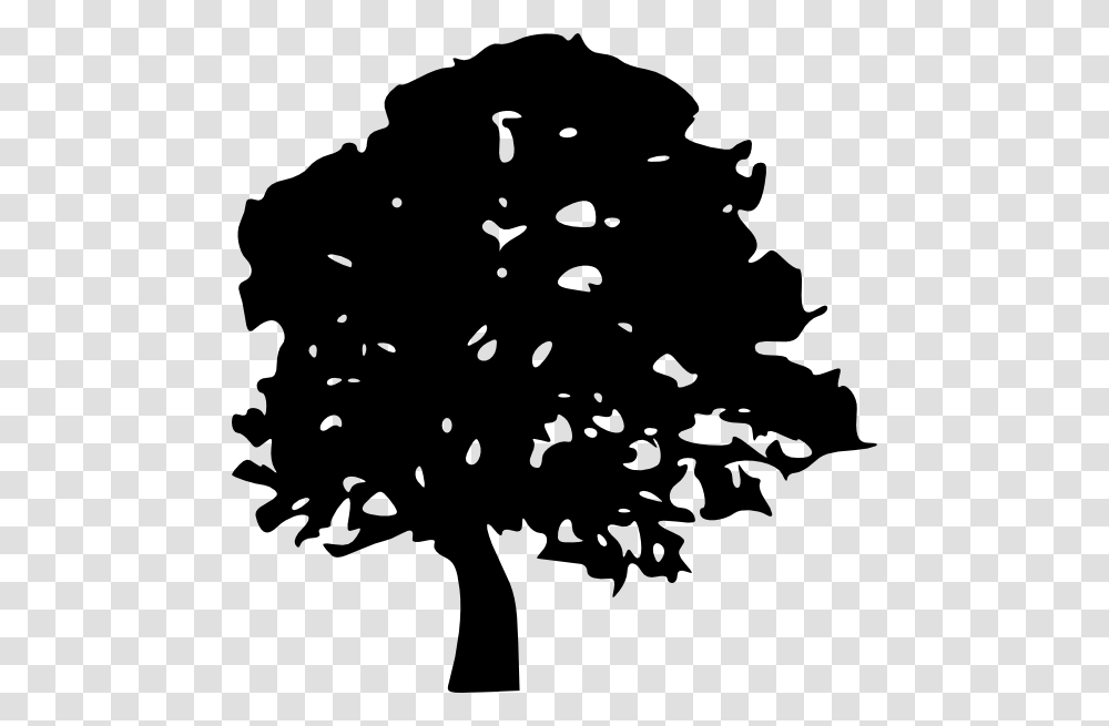 Cartoon Trees Black And White, Plant, Stencil, Silhouette, Pine Transparent Png