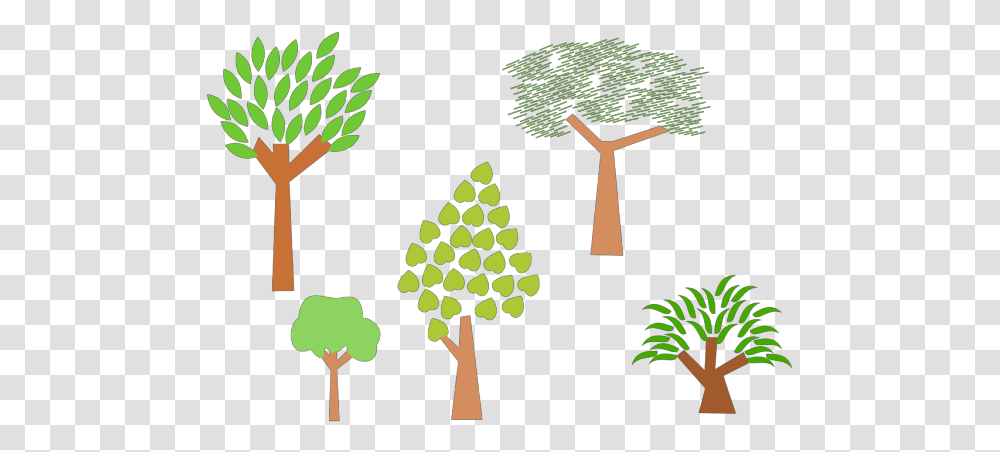 Cartoon Trees Svg Clip Art For Web Small Clip Art Trees, Plant, Vegetation, Rainforest, Land Transparent Png