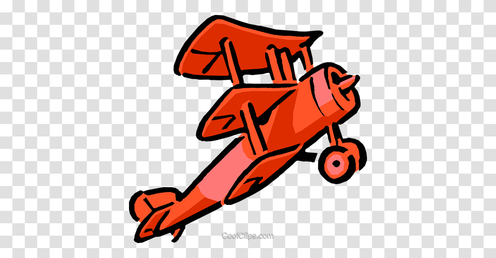 Cartoon Tri Plane Royalty Free Vector Clip Art Illustration, Vehicle, Transportation, Aircraft, Lawn Mower Transparent Png