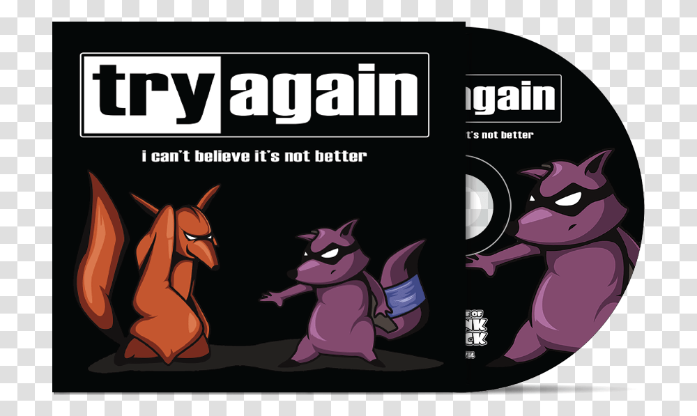 Cartoon Try Again I Can't Believe, Poster, Advertisement, Animal, Mammal Transparent Png