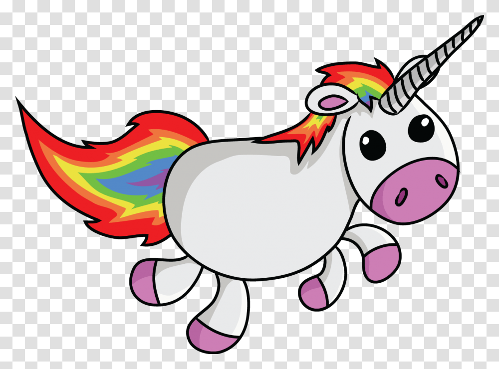 Cartoon Unicorn No Background, Animal, Mammal, Crowd Transparent Png