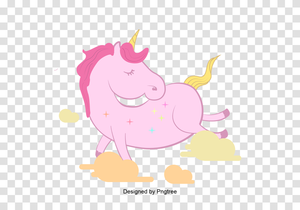 Cartoon Unicorn Paintings Unicorn Little Pony And Vector, Animal, Mammal, Pig Transparent Png