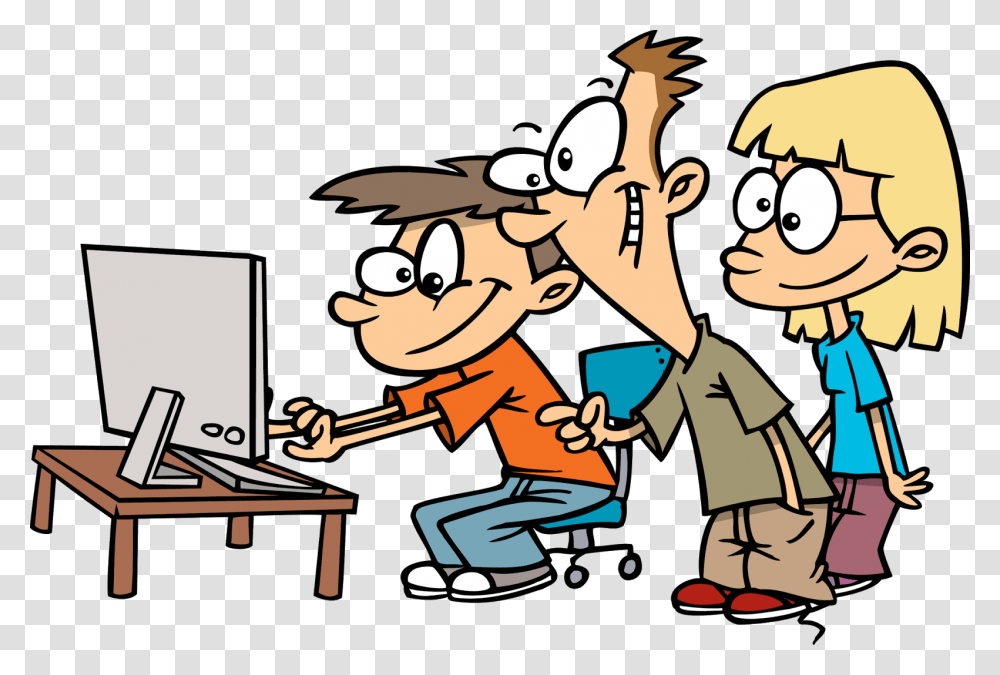 Cartoon Using The Computer, Video Gaming, Performer, Dj Transparent Png