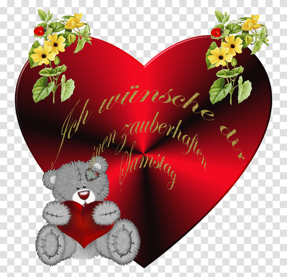 Cartoon Valentines Teddy Bear, Heart, Mail, Envelope Transparent Png
