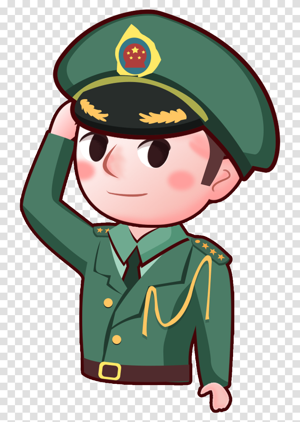 Cartoon Version Saluting Army Soldier Cartoon Images Of Soldier, Elf, Light, Military Transparent Png