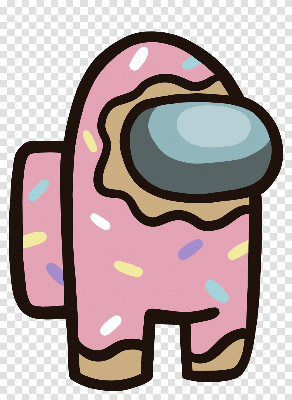 Cartoon Wallpaper Iphone Among Us Donut, Food, Sweets, Confectionery, Dessert Transparent Png