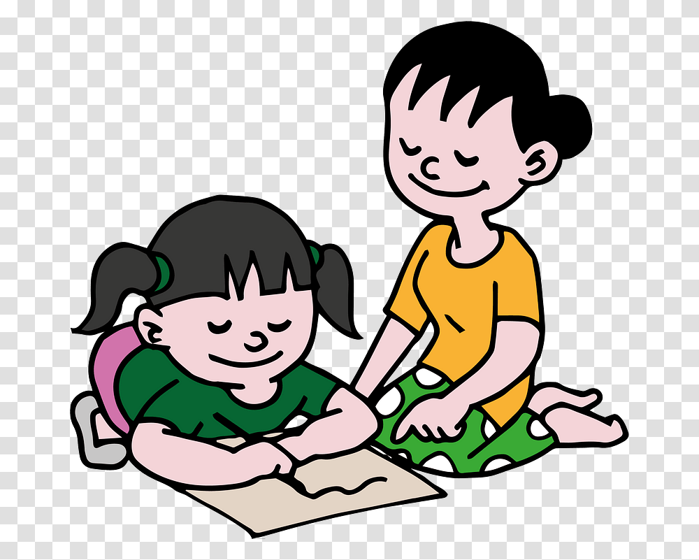 Cartoon, Washing, Girl, Female, Teacher Transparent Png