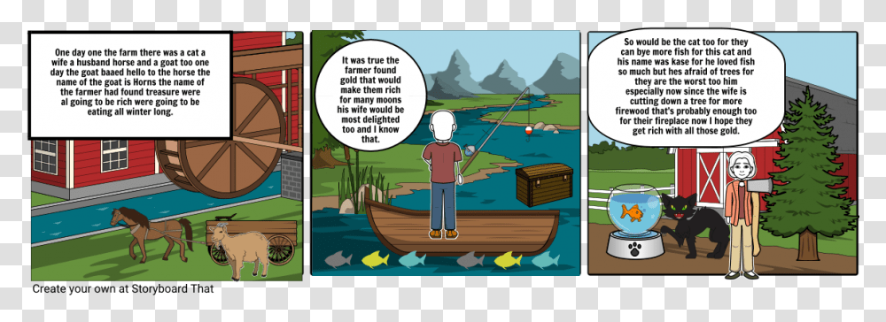 Cartoon, Water, Outdoors, Fishing, Horse Transparent Png