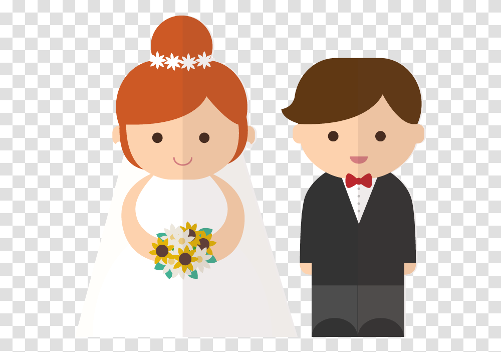 Cartoon Wedding Clipart Bride And Groom Clipart, Person, Snowman, Outdoors Transparent Png