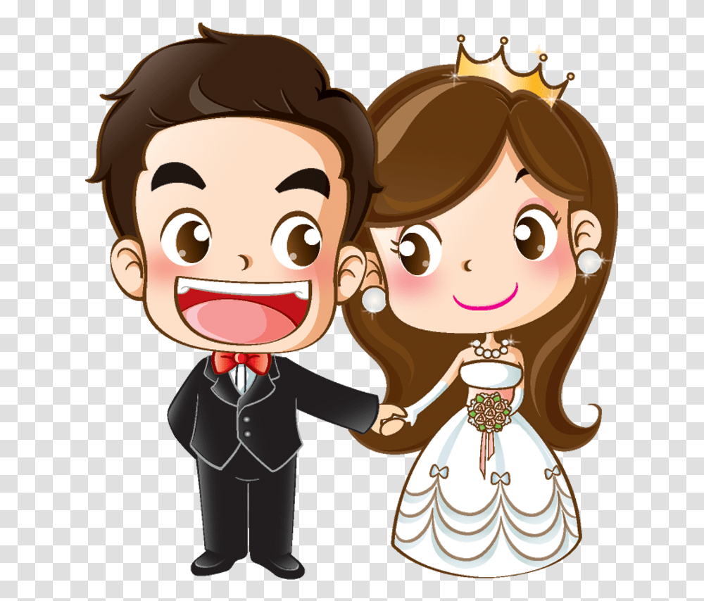 Cartoon Wedding Couple, Performer, Face, Sunglasses, Doll Transparent Png