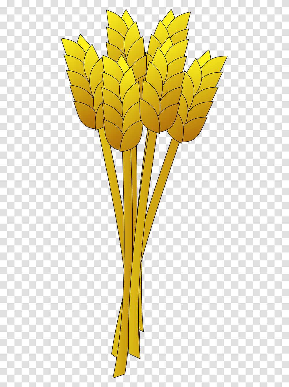 Cartoon Wheat Background, Lamp, Gold, Plant, Crowd Transparent Png