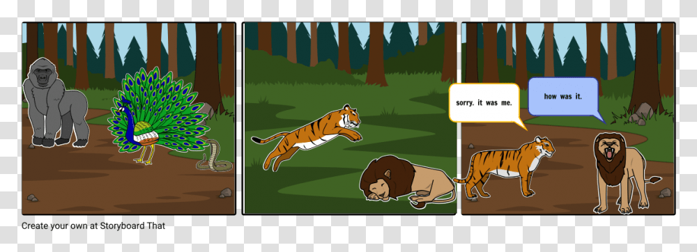 Cartoon, Wildlife, Animal, Mammal, Tiger Transparent Png